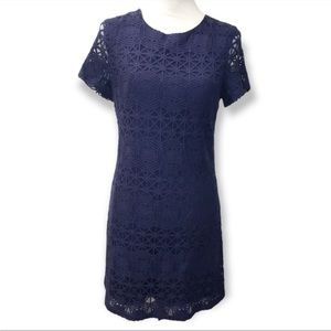 Lulu’s Geometric Lace Mini Dress
